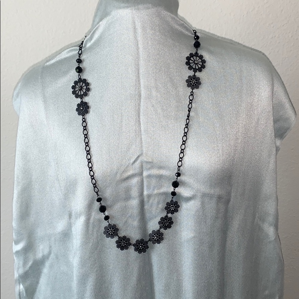 Long Floral Necklace